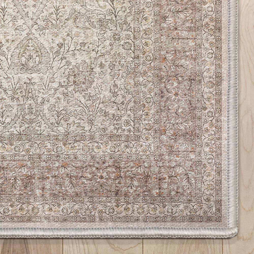 Beige 8' x 10' Flat-Weave Chenille Area Rug