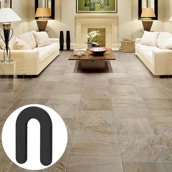 Hordion 50 Pcs Horseshoe Shim Tile Spacers 1/4 Inch, U Shape