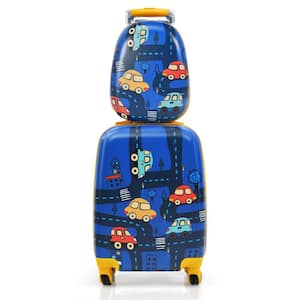 2PC 13 in. Kids Carry On Luggage Set 12'' Backpack & 18'' Rolling Suitcase for Travel