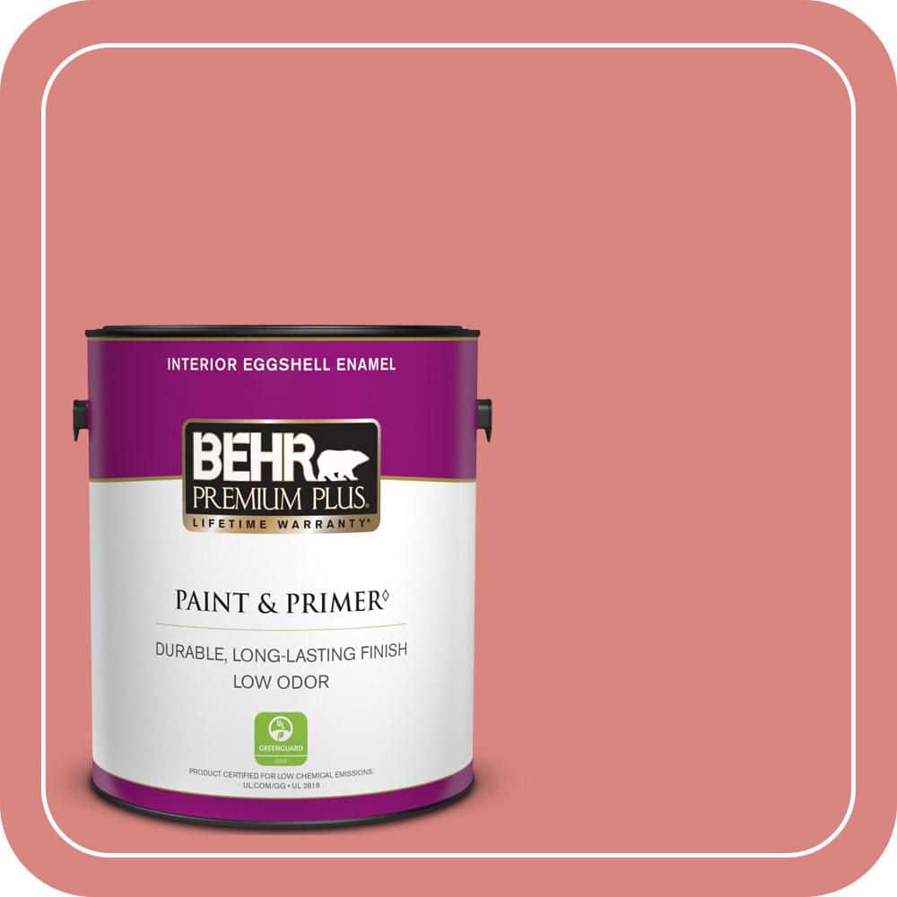 1 gal. #M160-5 Pink Damask Eggshell Enamel Low Odor Interior Paint & Primer price history on PriceWatchPro