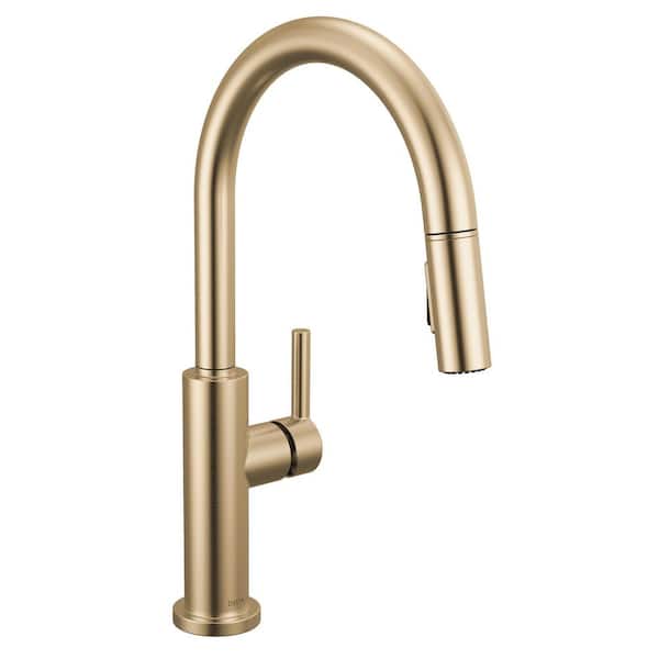 Delta Nicoli Gold Champagne Bronze 17.06 in. H Pull Down Sprayer