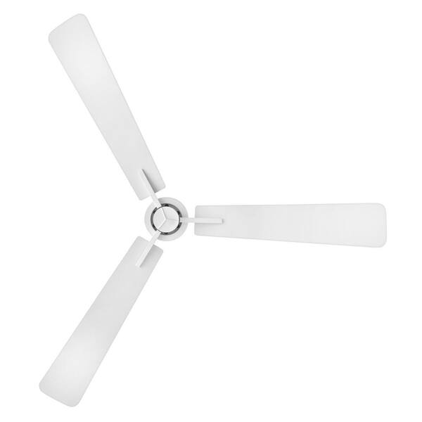 HINKLEY - Atticus 56.0 in. Indoor/Outdoor Integrated LED Matte White Ceiling Fan with Remote Control