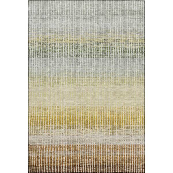 Mayfield Premium Machine Washable Abstract AMF2313 Copper 10 ft. x 14 ft. Area Rug