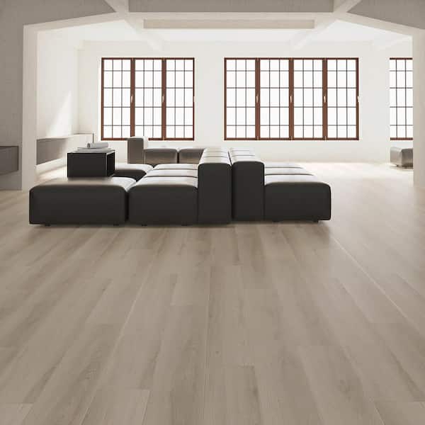 Soothing Malibu 12 mm Thick x 9.37 in. Wide x 87.20 in. Length Waterproof Laminate Wood Flooring (28.42 sq. ft./Case)