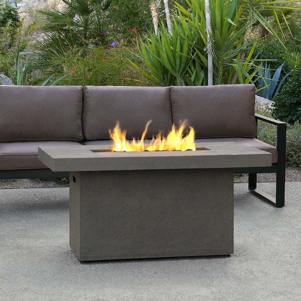 Rectangle Mgo Propane Fire Pit, Natural Gas Fire Pit Table Kit