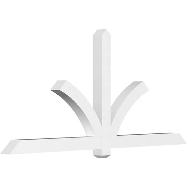 Ekena Millwork Redmond 84 in. W x 38.5 in. H x 4 in. D Signature Polyurethane Bracket
