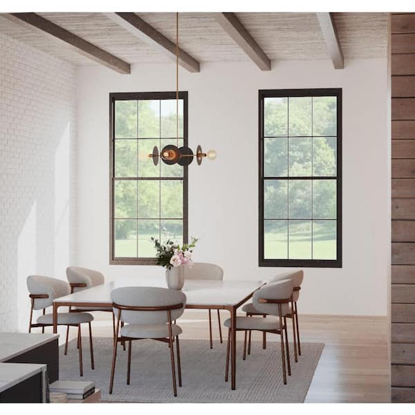 Trimble 4-Light Brushed Bronze Linear Chandelier