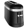 KitchenAid 2-Slice Matte Black Long Slot Toaster with High-Lift Lever ...