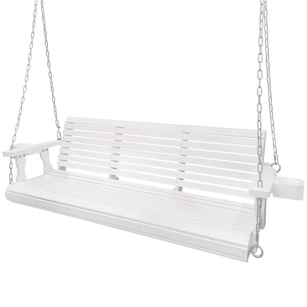 Arianna hardwood hanging online porch swing