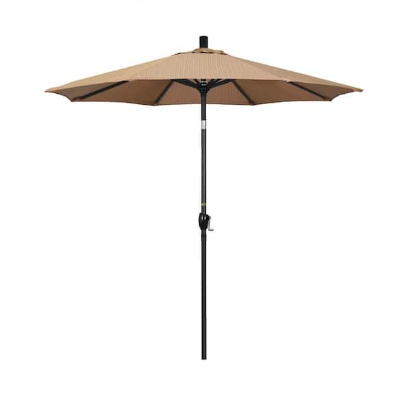 California Umbrella 7-1/2 ft. Aluminum Push Tilt Patio Market Umbrella in Terrace Sequoia Olefin