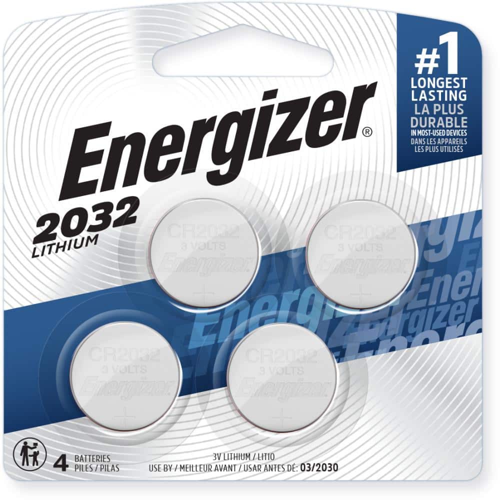 Energizer 2032 Lithium Coin Cell, 3V - Tear Strip of 5