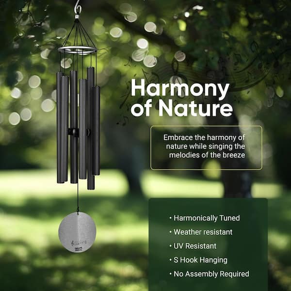 Nature's Melody Aureole Tunes Wind Chimes 28 in. Outdoor Windchime