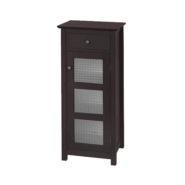 Cape Cod 15 in. W x 36 in. H x 14 in. D Bathroom Linen Storage Floor Cabinet in Espresso