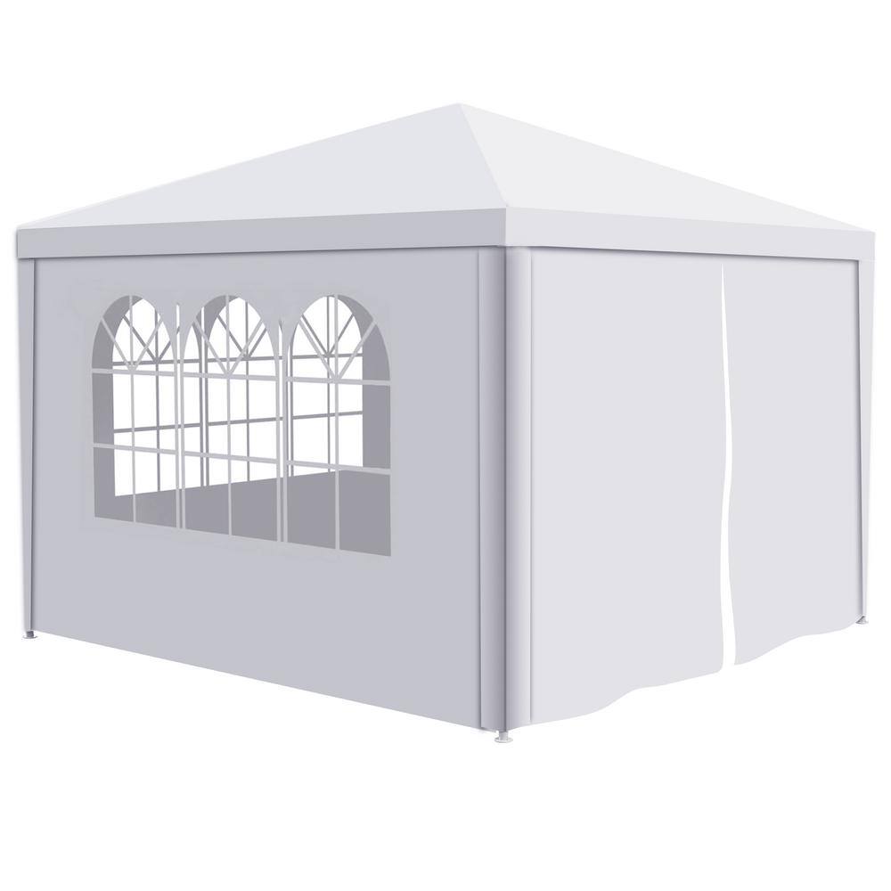 White 10x10 Heavy Duty Party Tent with Removable Walls