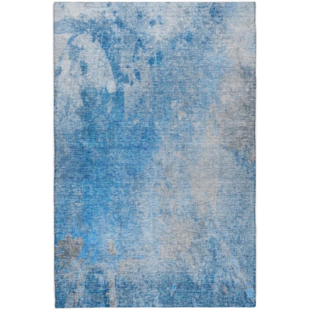 Dream Shag Premium Machine Washable Abstract ADS562 Blue 3 ft. x 5 ft. Area Rug price history on PriceWatchPro