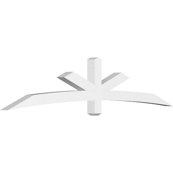 Ekena Millwork Alberta 96 in. W x 20 in. H x 4 in. D Signature Polyurethane Bracket