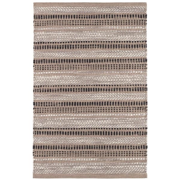Sooner than Later Handwoven Neutral 5 ft. x 8 ft. Outdoor Area Rug