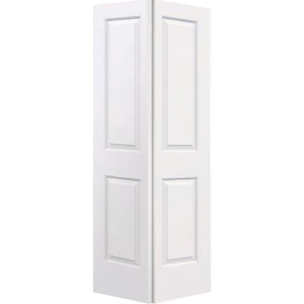 Steves & Sons 36 in. x 80 in. 2-Panel Square Top Primed White