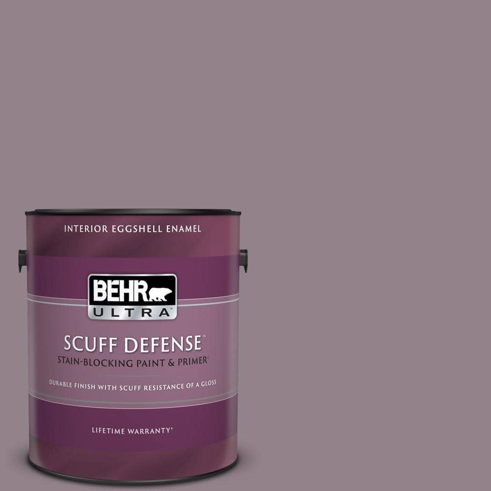 BEHR ULTRA 1 gal. N1104 Gothic Purple Extra Durable Eggshell Enamel Interior Paint & Primer