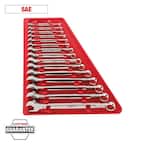 Milwaukee 48-22-9415 15-Piece Combination Wrench Set – SAE, I-Beam Comfort Handle, MAX BITE Open-End, 25% More Torque, Ink-Filled Size Labels (1/4 To 1 Inch)