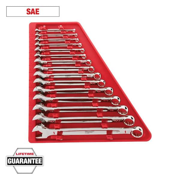 Combination SAE Wrench Mechanics Tool Set (15-Piece)