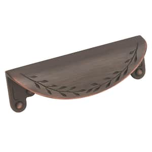Nature's Splendor 3 in (76 mm) Oil-Rubbed Bronze Cabinet Cup Pull