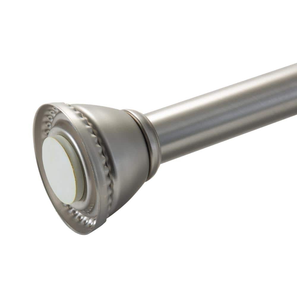 Adjustable Satin Nickel Tension Shower Curtain Rod 42-72 Inches