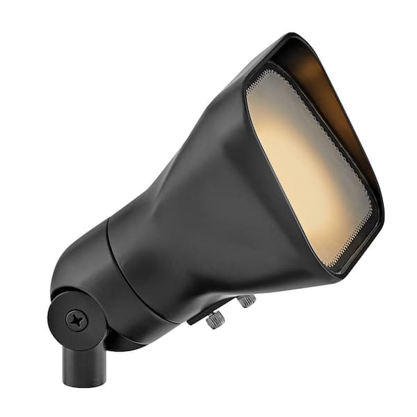 Accent Hardwired Satin Black Landscape Spot Light
