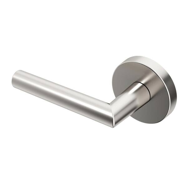 Okun Stark Metal Brushed Nickel Dummy Door Handle with Round
