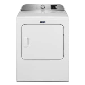 7.0 cu. ft. 240-Volt White Electric Vented Dryer with Moisture Sensing