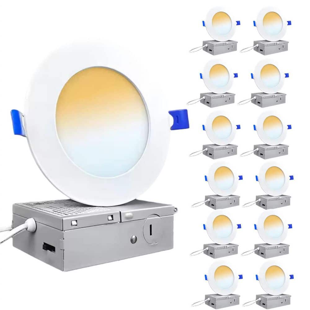 KOAOEIRS 4 in. 2700K-5000K Adjustable CCT Dimmable Integrated LED ...