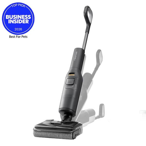 F25, Cordless Hard Floor Vacuum, Wet-Dry Cleaner, Self-Cleaning Technology with Voice Alerts in Black