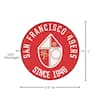 Borden 1965-72 SAN FRANCISCO 49ers Alternate Logo FOOTBALL water decal MINT