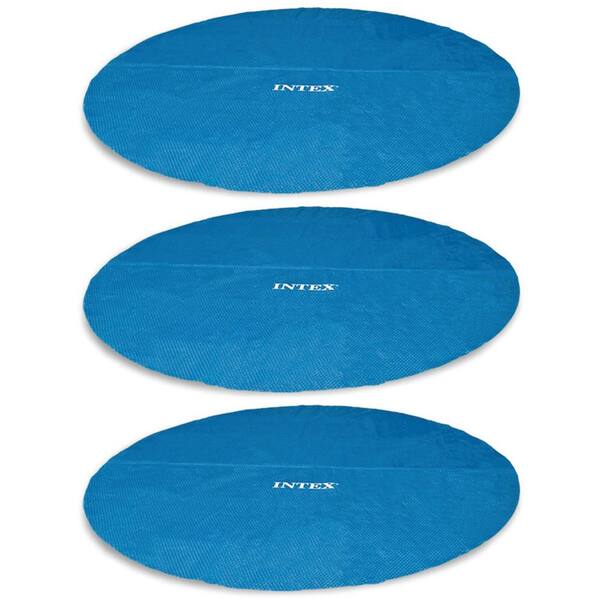 Intex 12 ft. Easy Set and Metal Frame Swimming Pool Solar Cover Tarp