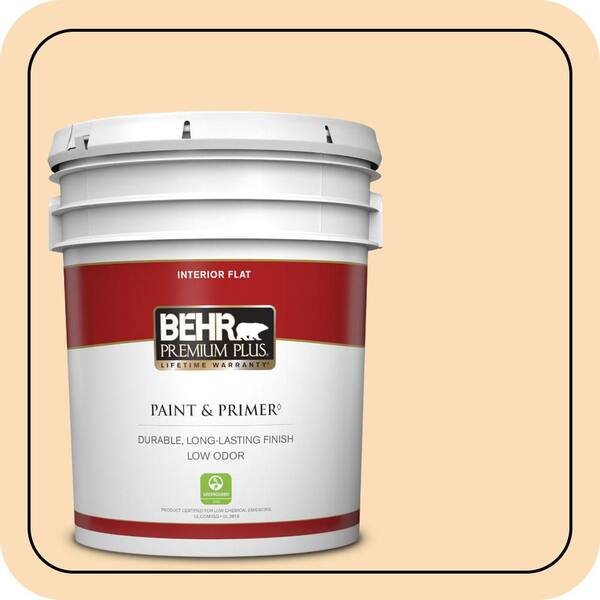 BEHR PREMIUM PLUS 5 gal. #M260-3 Time Out Flat Low Odor Interior Paint & Primer