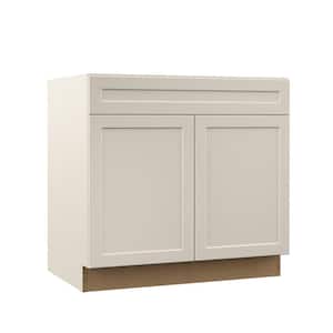 Designer Series Melvern 36 in. W 24 in. D 34.5 in. H Assembled Shaker ADA Sink Base Kitchen Cabinet in Cloud