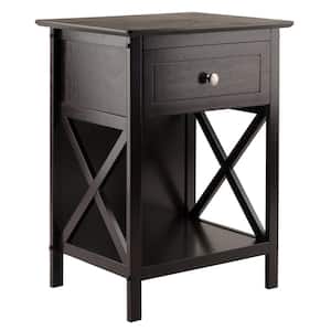 Xylia 18.9 in. W Coffee Nightstand Accent Table