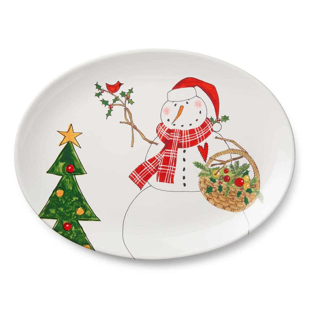 Snowman Delight Oval Platter 16 in. x 12 in. price history on PriceWatchPro