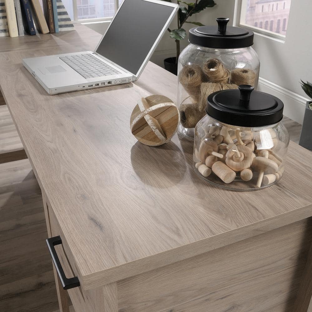 Laurel Oak Executive Corner Desk with Filing Drawer