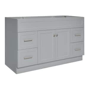 Hamlet 54 in. W x 21.5 in. D x 34.5 in. H Freestanding Bath Vanity Cabinet Only in Grey