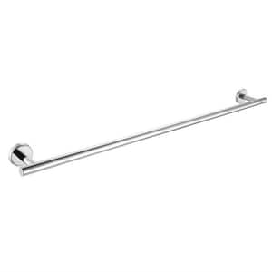33 in. Wall Mount Stainless Steel Towel Bar in Chrome