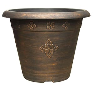 17-29/32 in. Copper Medley Plastic Planter