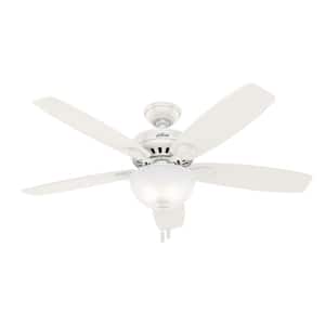 Stratford 52 in. LED Indoor Fresh White Ceiling Fan with Light Kit