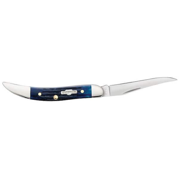 W. R. Case & Sons Cutlery Co Blue Bone Rogers Corn Cob Jig Small Texas Toothpick  Pocket Knife FI02804 - The Home Depot
