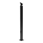 2 in. x 2 in. Aluminum Mid Stair Post - Textured Black