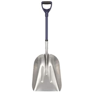 Misopily 17in Ergonomic Z-Shape Handle Aluminum Snow Shovel with