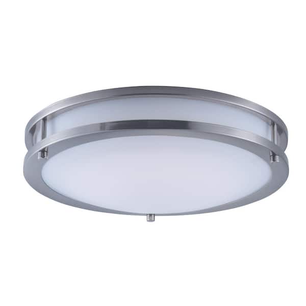 Maxim Lighting Linear LED 1-Light Satin Nickel Flush Mount