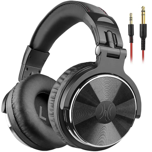 EKIEUDL Hi-Res Black Wired Over the Ear Headphones