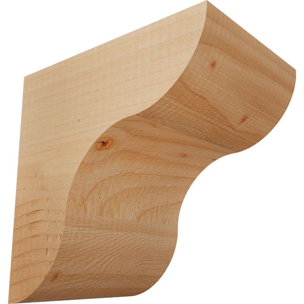Ekena Millwork 5-1/2 in. x 8 in. x 8 in. Douglas Fir Carmel Smooth Corbel