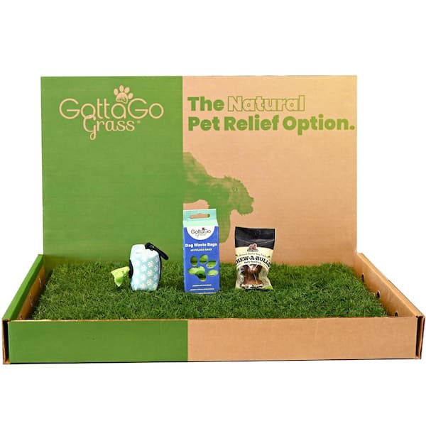 Unbranded Gotta Go Grass Bermuda Refill Plus Treat Plus Waste Bags Plus Waste Bag Dispenser Plus Toy Ball